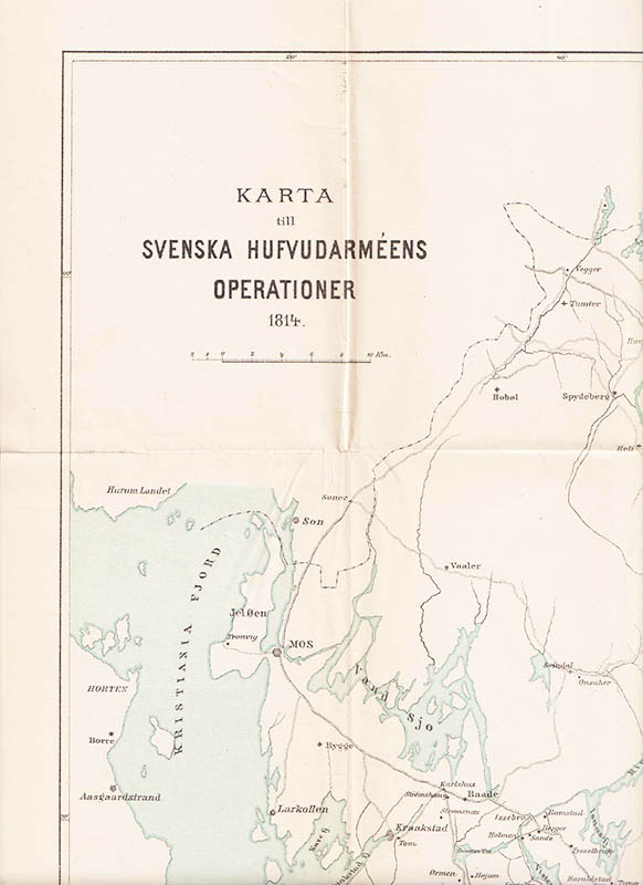Gustaf Björlin : Kriget i Norge 1814. Efter samtidas vittnesbörd framställdt af Gustaf Björlin. Med 3 kartor öfver krigsskådeplatsen