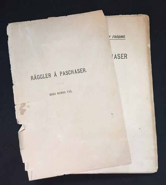 GUSTAF. FRÖDING : Räggler å paschaser På vårat mål tå en bonne Boka numra två