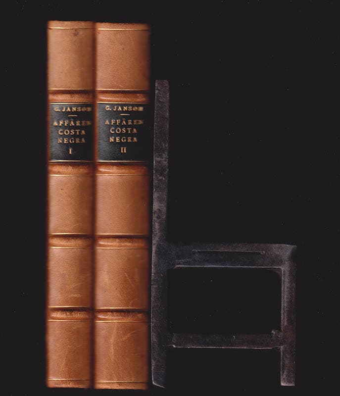 Gustaf Janson : Affären Costa Negra. Roman. I-II (dedikation)