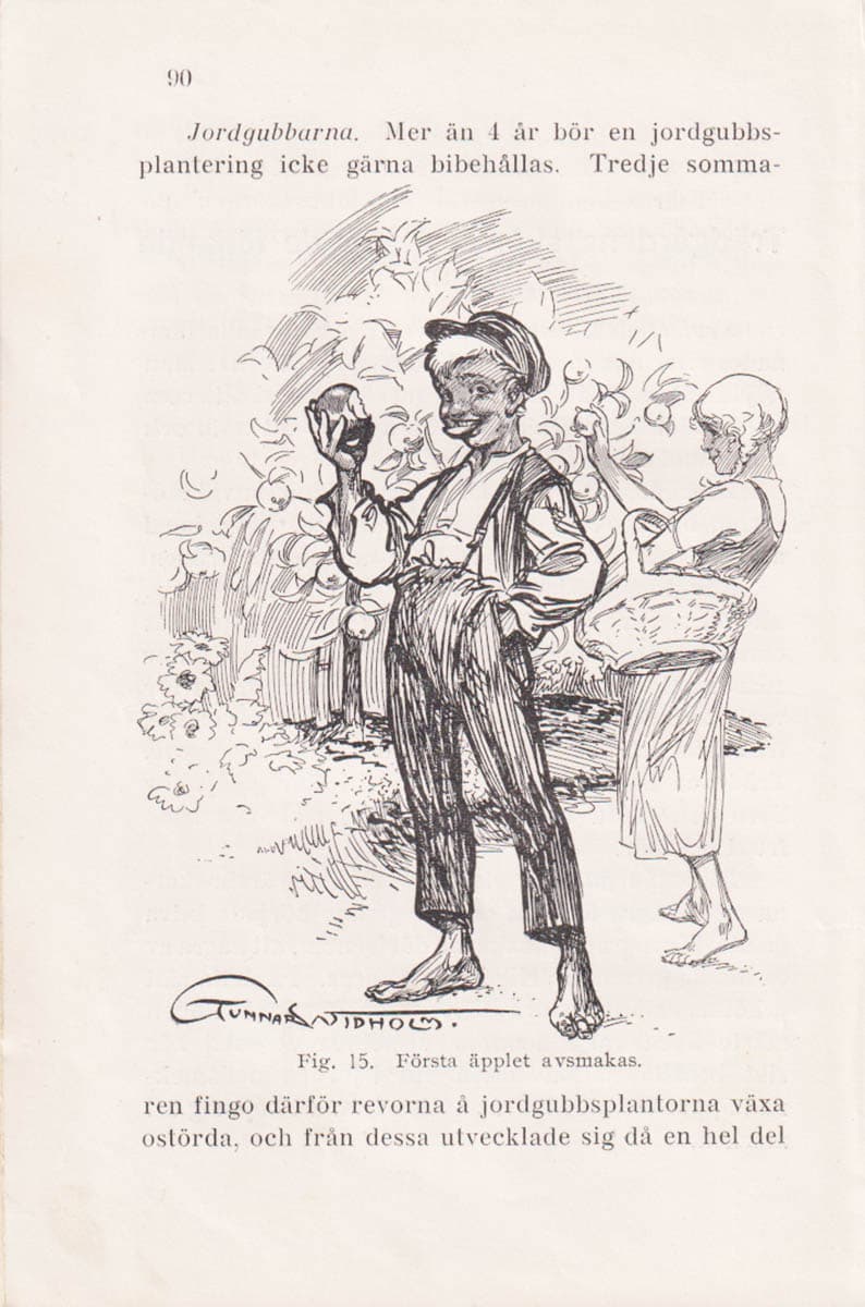 Gustaf Lind : Trädgårdsbok för barn och ungdom eller Sven och Greta som trädgårdsmästare