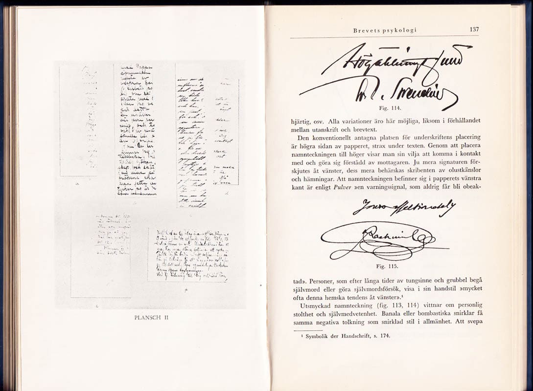 Gustaf Lundgren : Handstil och karaktär