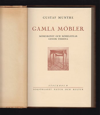 Gustaf Munthe : Gamla möbler