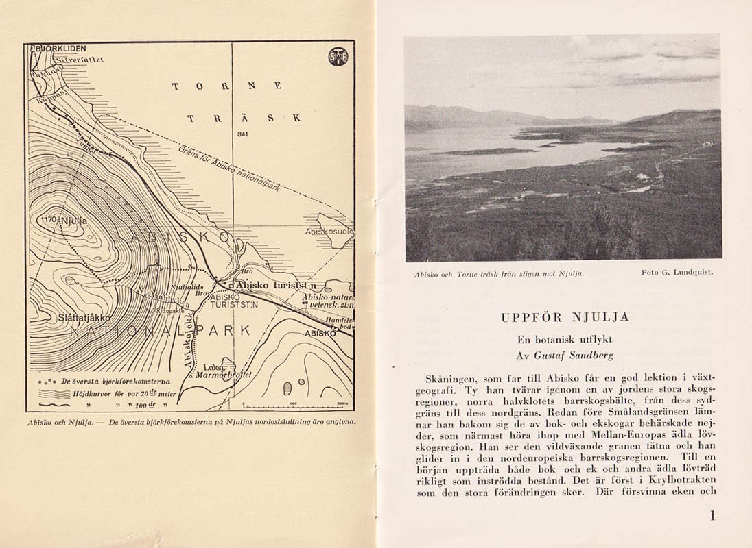 Gustaf Sandberg : Uppför Njulja. En botanisk utflykt