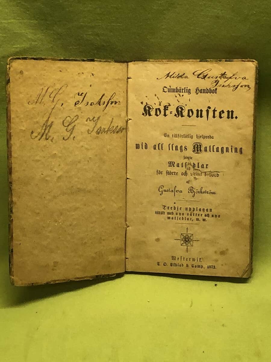 Gustafva Björkström : Oumbärlig handbok i kokkonsten