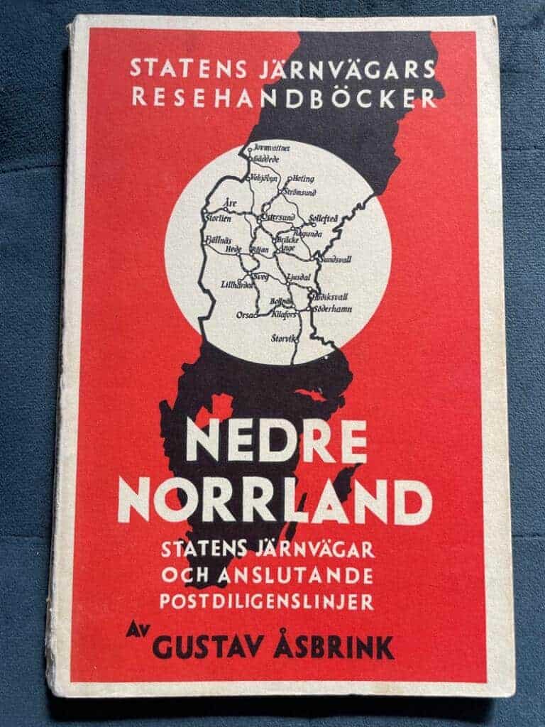 Gustav Åsbrink : Statens järnvägars resehandböcker. Nedre Norrland