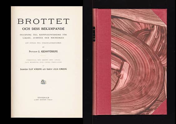 Gustav Aschaffenburg : Brottet och dess bekämpande