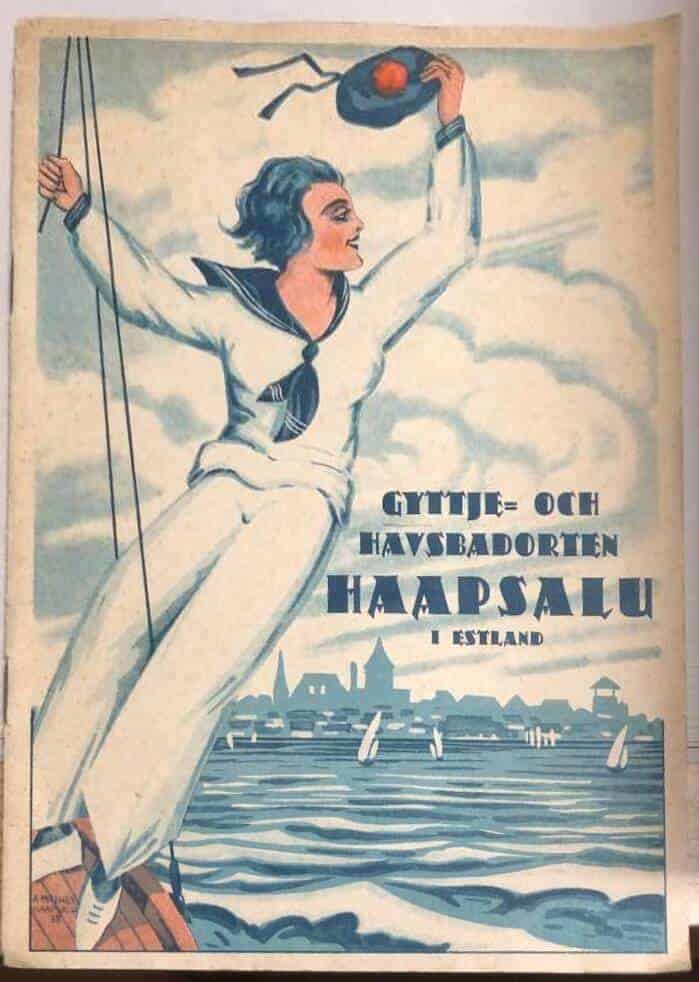 Gyttje- och havsbadorten Haapsalu i Estland