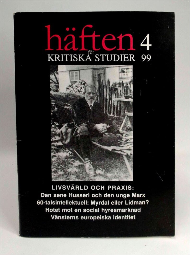 Häften för kritiska studier : 1999 / 4