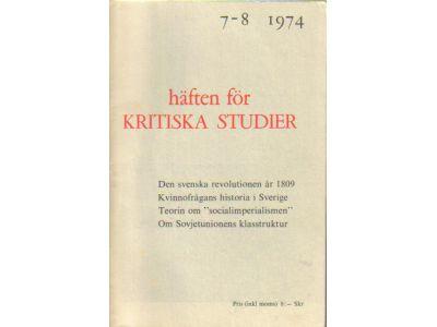 Häften för kritiska studier. 7-8 1974