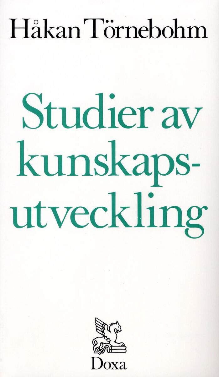Håkan Törnebohm : Studier av kunskapsutveckling