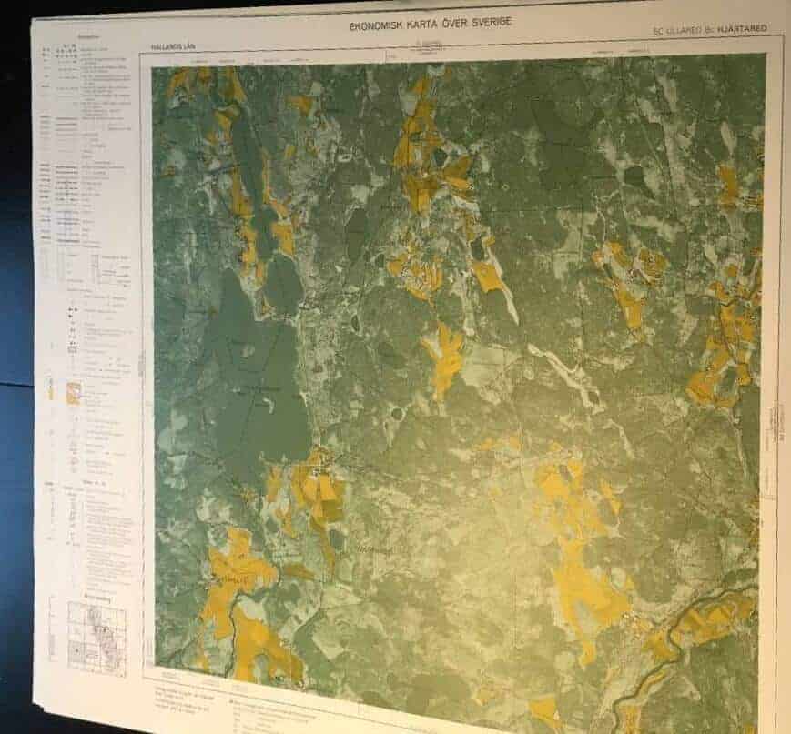 Hallandskarta (1960-tal) - HJÄRTARED