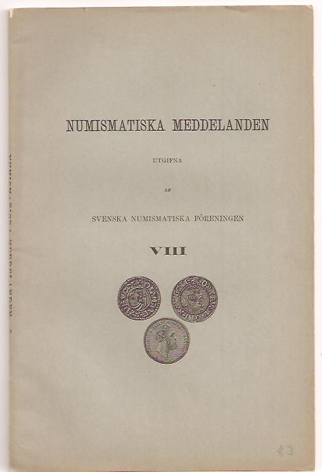 Hallborg ; Hartmann : Numismatiska meddelanden VIII