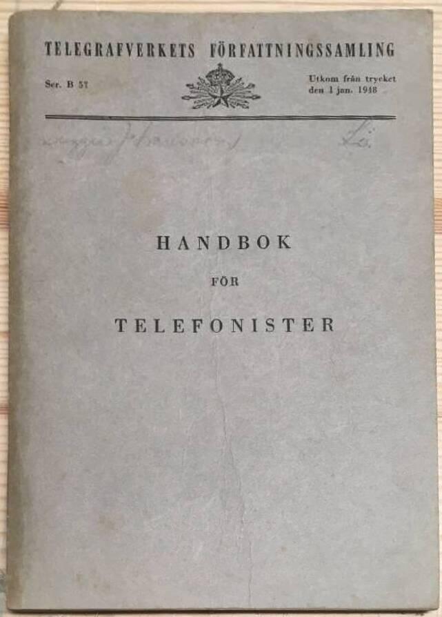 Handbok för telefonister