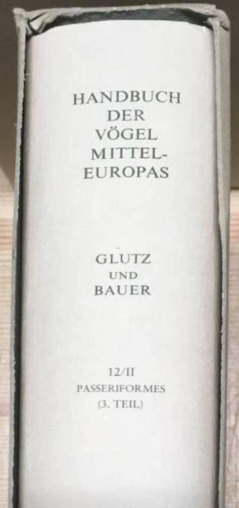 Handbuch der Vögel Mitteleuropas 12 del II