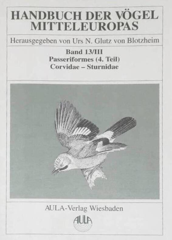 Handbuch der vögel mitteleuropas, Band 13/III