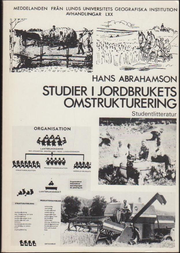 Hans Abrahamson : Studier i jordbrukets omstrukturering