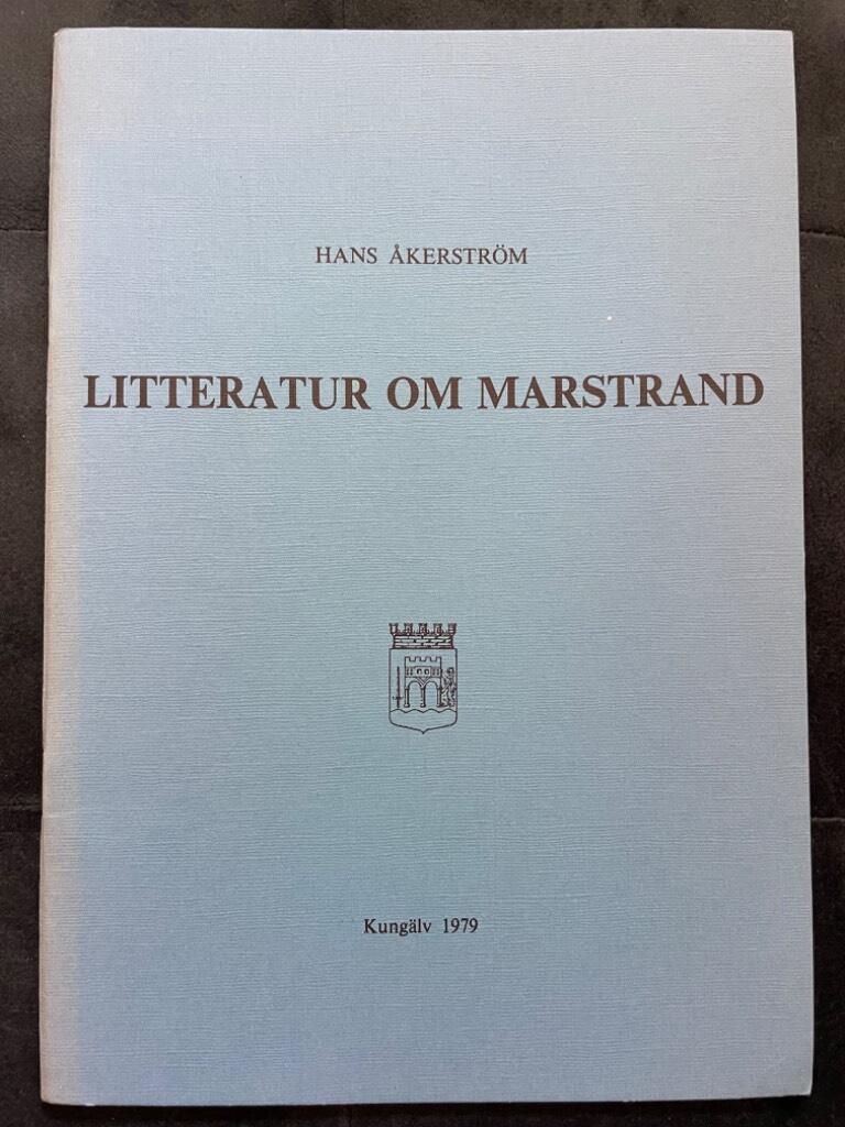 Hans Åkerström : Litteratur om Marstrand