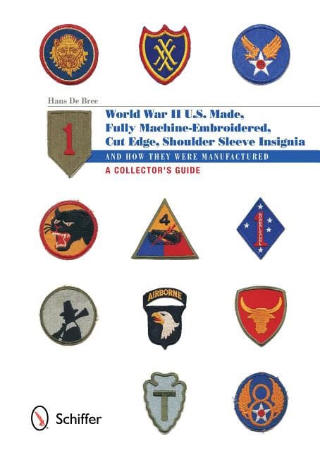 Hans De Bree : U.s.-made, fully machine-embroidered, cut edge shoulder sleeve insignia of