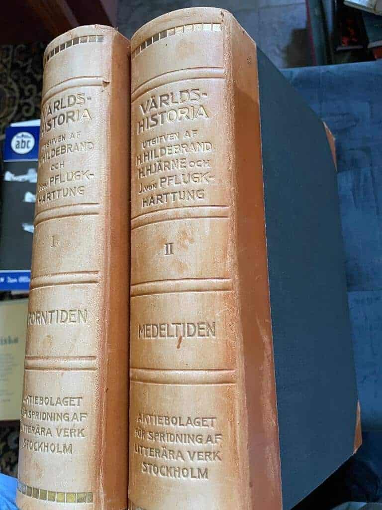 Hans Hildebrand ; J. von Pflugk-Harttung : Världshistoria I-II Forntiden Medeltiden