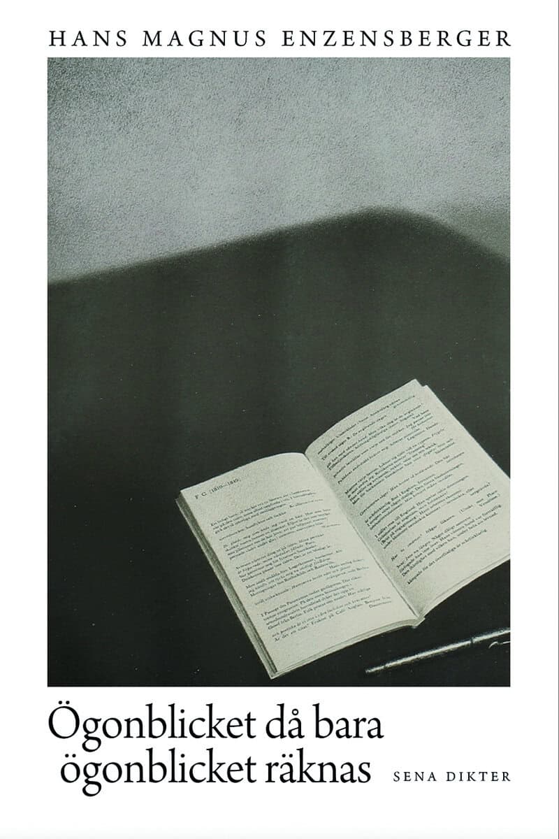 Hans Magnus Enzensberger : Ögonblicket då bara ögonblicket räknas