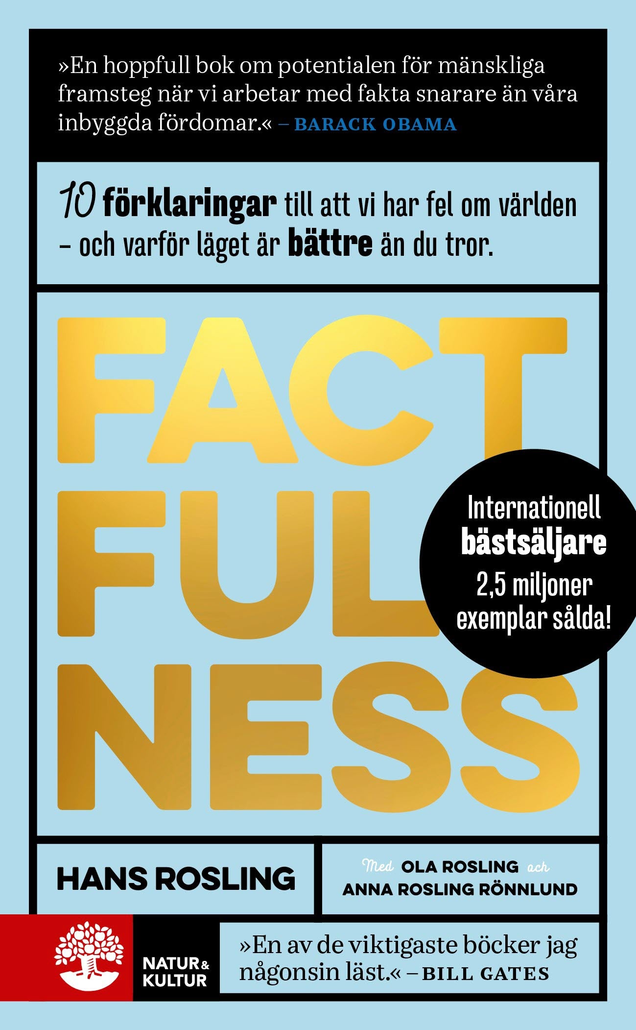 Rosling, Hans ; Rosling, Ola ; Rosling Rönnlund, Anna : Factfulness : tio knep som hjälper dig förstå världen