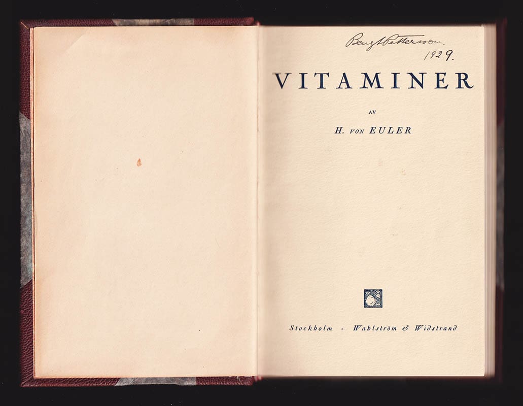 Hans von Euler-Chelpin : Vitaminer och tillväxtfaktorer