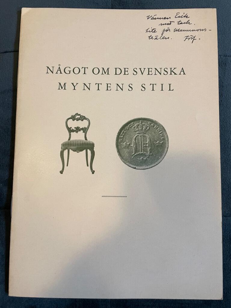 Harald Wideen : Något om de svenska myntens stil
