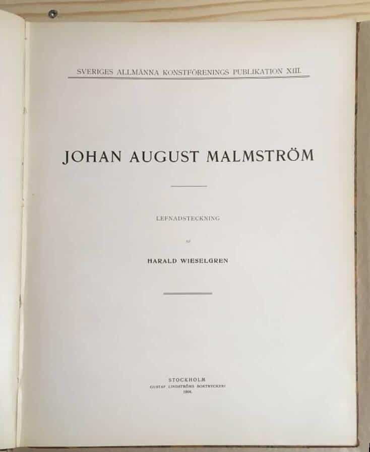 Harald Wieselgren : Johan August Malmström