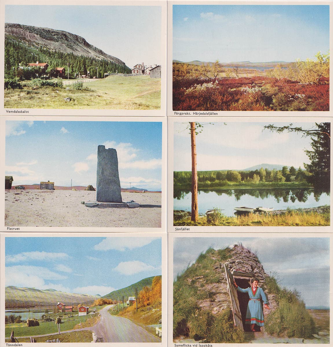 Härjedalens fjällvärd. 12 motiv i färg (vykort)