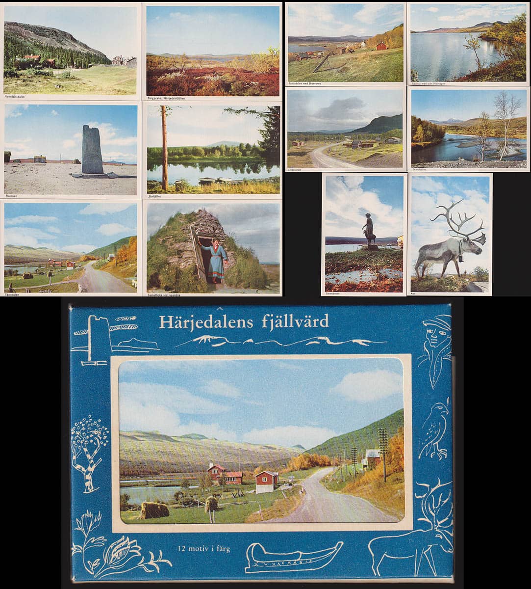 Härjedalens fjällvärd. 12 motiv i färg (vykort)