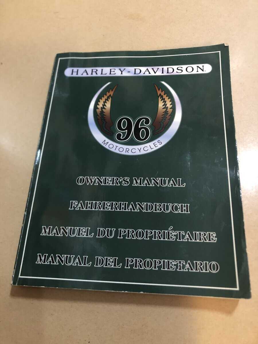 Harley-Davidson 96 Motorcycles - Owner's Manual