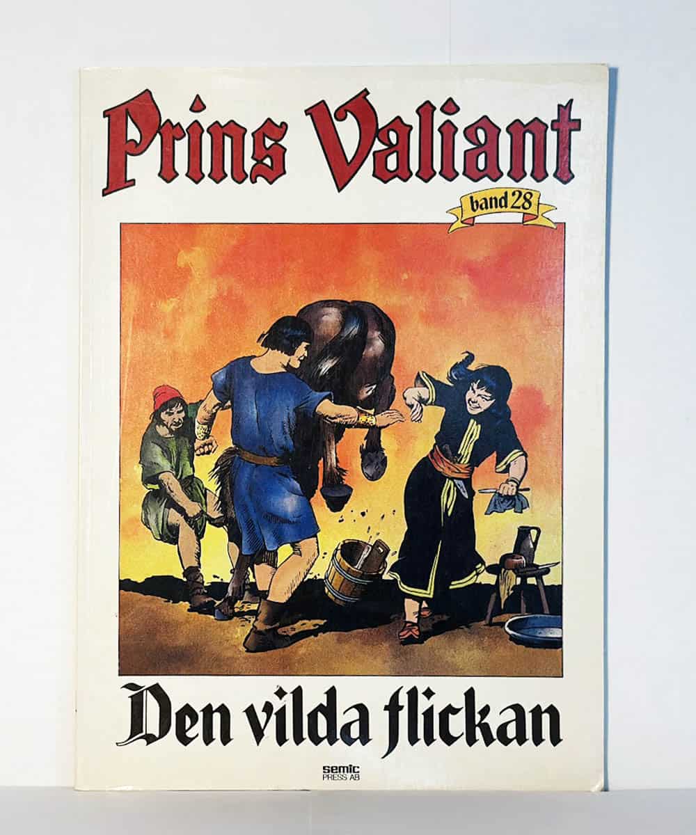 Harold Foster : Prins Valiant. Band 28. Den vilda flickan. Originalplansch nr 1235-1280 (9 okt. 1960-20 aug. 1961)