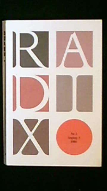 Harry Järv : Radix Tidskrift för humanism Nr 2 Årgång 1980