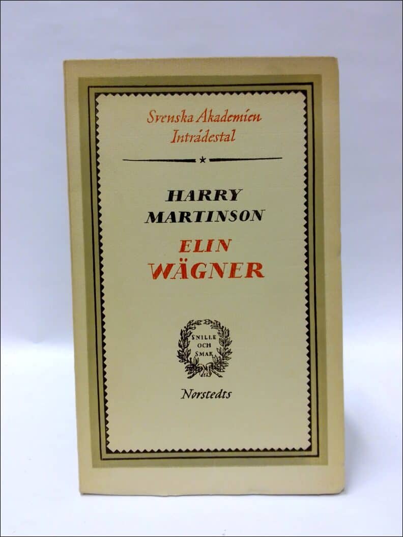 Harry Martinson : Elin Wägner