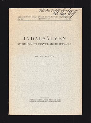 Helge Nelson : Indalsälven
