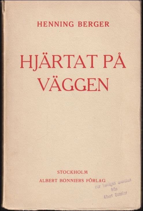 Henning Berger : Hjärtat på vägen