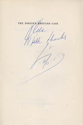 Henning Sjöström : The Torsten Kreuger case