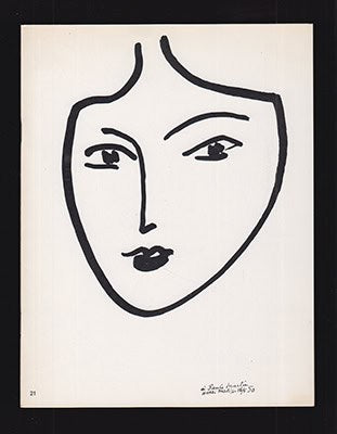 Henri Matisse : Henri Matisse 1869-1954 dessins teckningar 26.10-13.11.1974