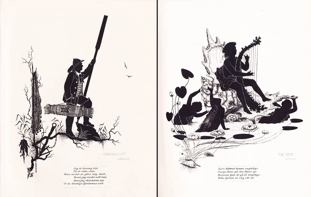 Henric Schmidt : Silhouetter till svenska folkvisor, sånger och ballader