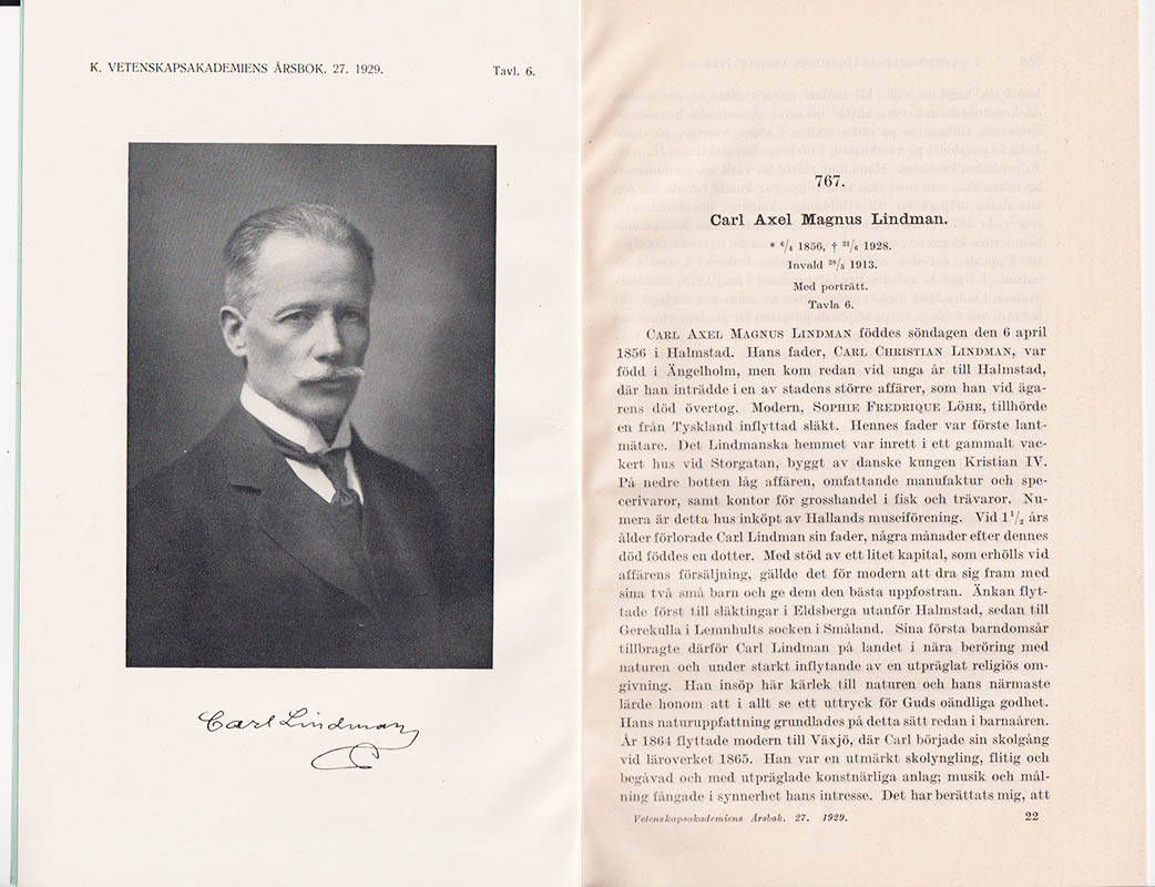 Henrik Hesselman : Carl Axel Magnus Lindman