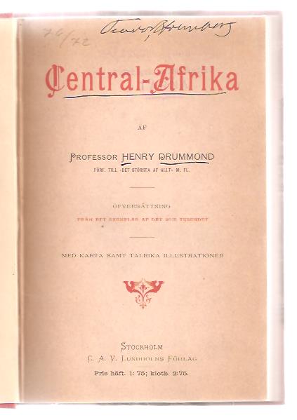 Henry. Drummond : Central-Afrika.
