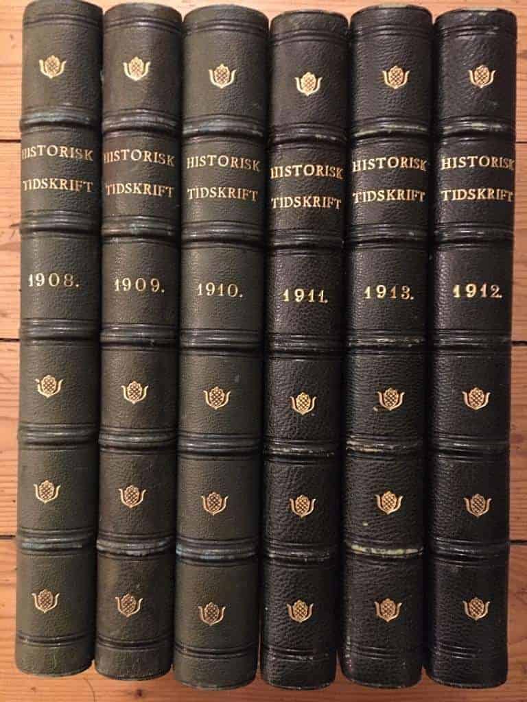 Historisk tidskrift 1908-1913 (6 volymer)