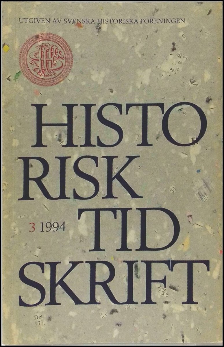 Historisk tidskrift : 1994 / 3