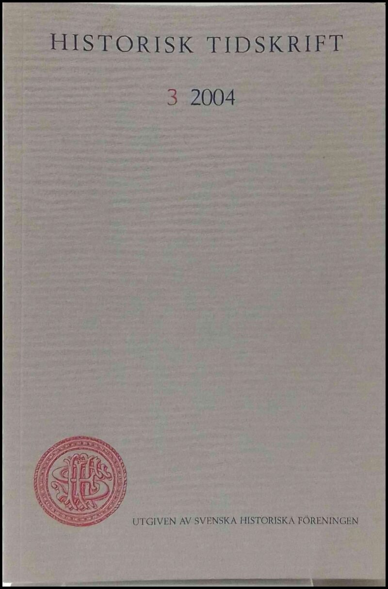 Historisk tidskrift : 2004 / 3