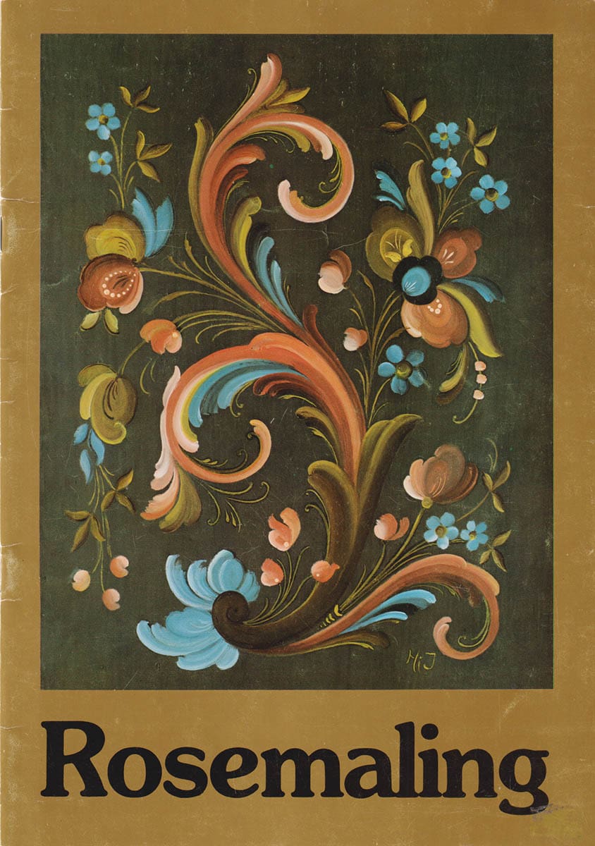 Hjørdis Imsland : Rosemaling. Rose Painting. Rosenmalerei (kurbitsmålning)
