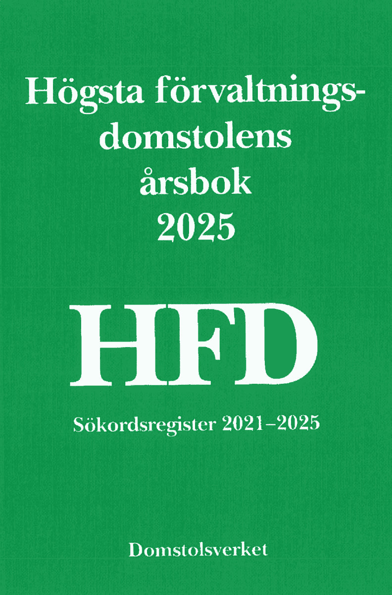 Högsta förvaltningsdomstolens årsbok 2025