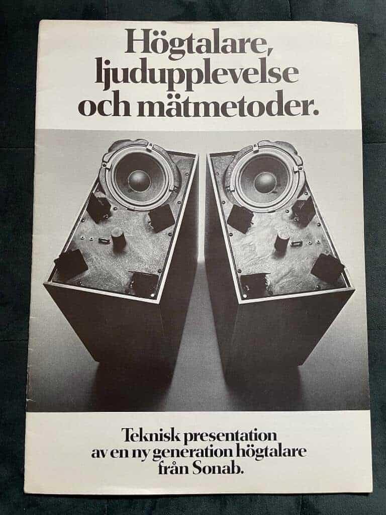 Högtalare ljudupplevelse och mätmetoder. Teknisk presentation av en ny generation högtalare från Sonab