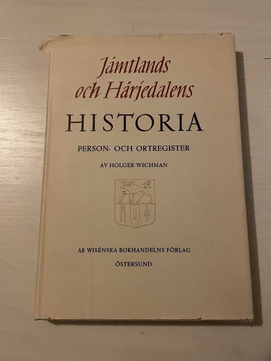 Holger Wichman : Jämtlands och Härjedalens historia - Person- och ortregister