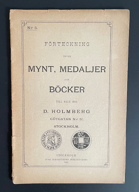 Holmberg : Förteckning Nr 5 (Holmbergs lagerlista)