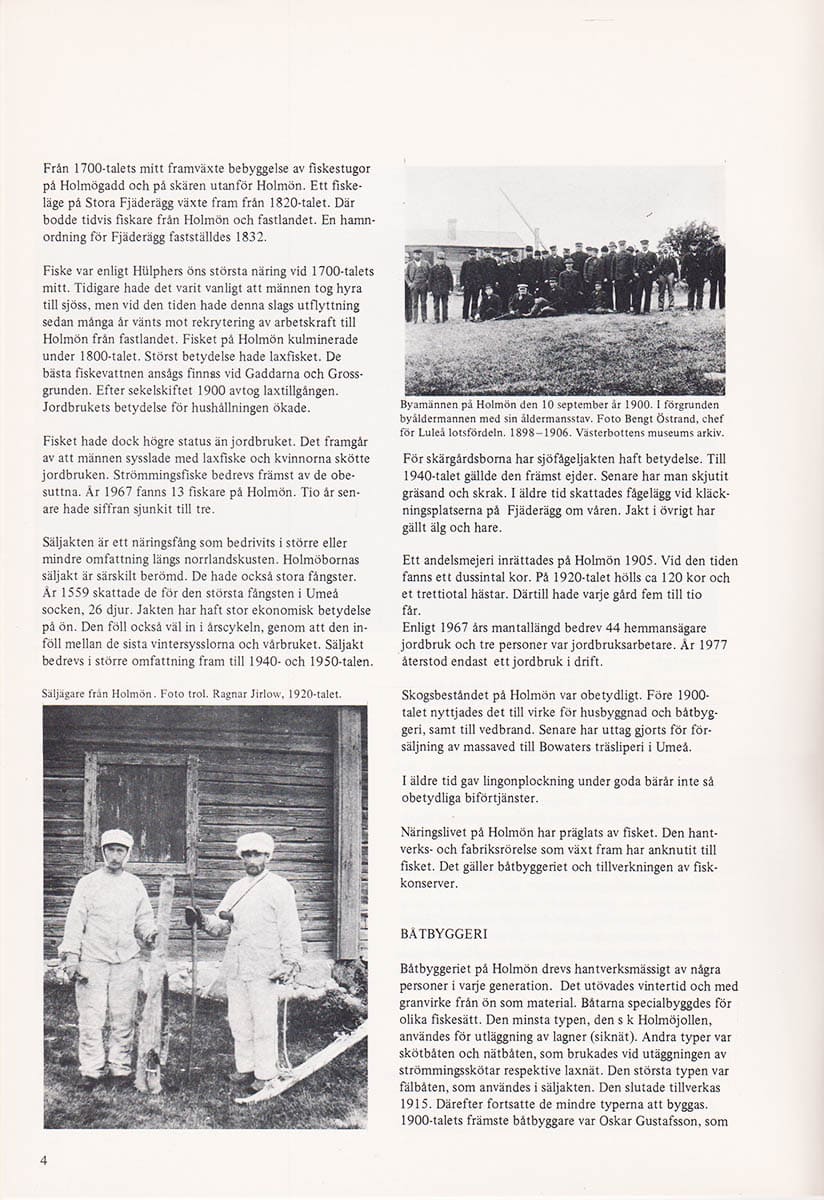 Holmön och Obbola. Inventering och bevarandeförslag 1982